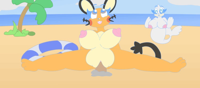 2d_animation animated anthro beach beach_sex black_tail bodily_fluids bouncing_breasts breast_play breast_squish breasts brown_body cum cum_drip cum_in_pussy cum_inside dedenne diglett dripping duo ejaculation erect_nipples excessive_cum excessive_genital_fluids exhibitionism exposed_breasts female fur generation_1_pokemon generation_6_pokemon genital_fluids genitals holding_breast male male/female masturbation nintendo nipples nude nude_anthro nude_female orange_body orange_fur penetrable_sex_toy penetration pokemon pokemon_(species) pussy pussy_juice seaside seel sex_toy sex_toy_insertion squish startlin tail vaginal_masturbation vaginal_penetration vaginal_penetration white_body yellow_body yellow_fur