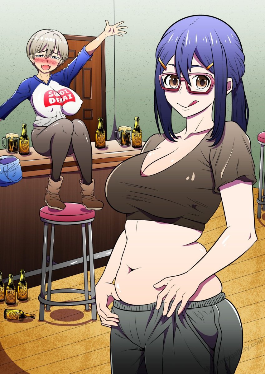 asai_ami carloshipolitux drunk drunk_prey female sleeping_prey unwilling_prey uzaki-chan_wa_asobitai! uzaki_hana vore vore_comic