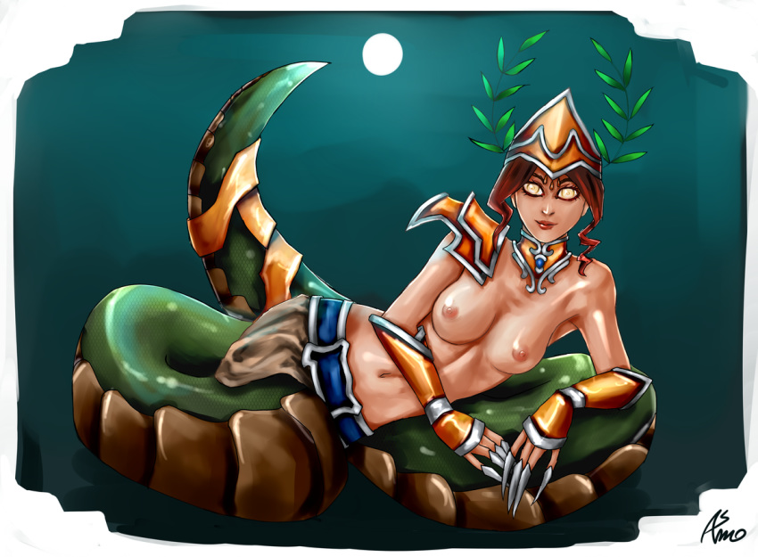 asmo breasts cassiopeia_du_couteau fables_series league_of_legends mythic_cassiopeia tagme