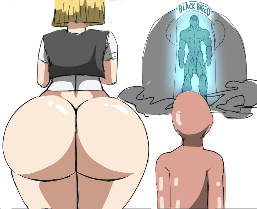 1girls 2024 2boys android android_18 ass ass_bigger_than_head ass_focus big_ass big_butt blonde blonde_female blonde_hair blonde_hair_female blood comic cuckold dark-skinned_male dark_skin dragon_ball dragon_ball_super dragon_ball_z female female_focus hair huge_ass interracial krillin kuririn netorare robot_girl robot_humanoid short_hair standing standing_position thick_ass wide_hips zdaddyecchi