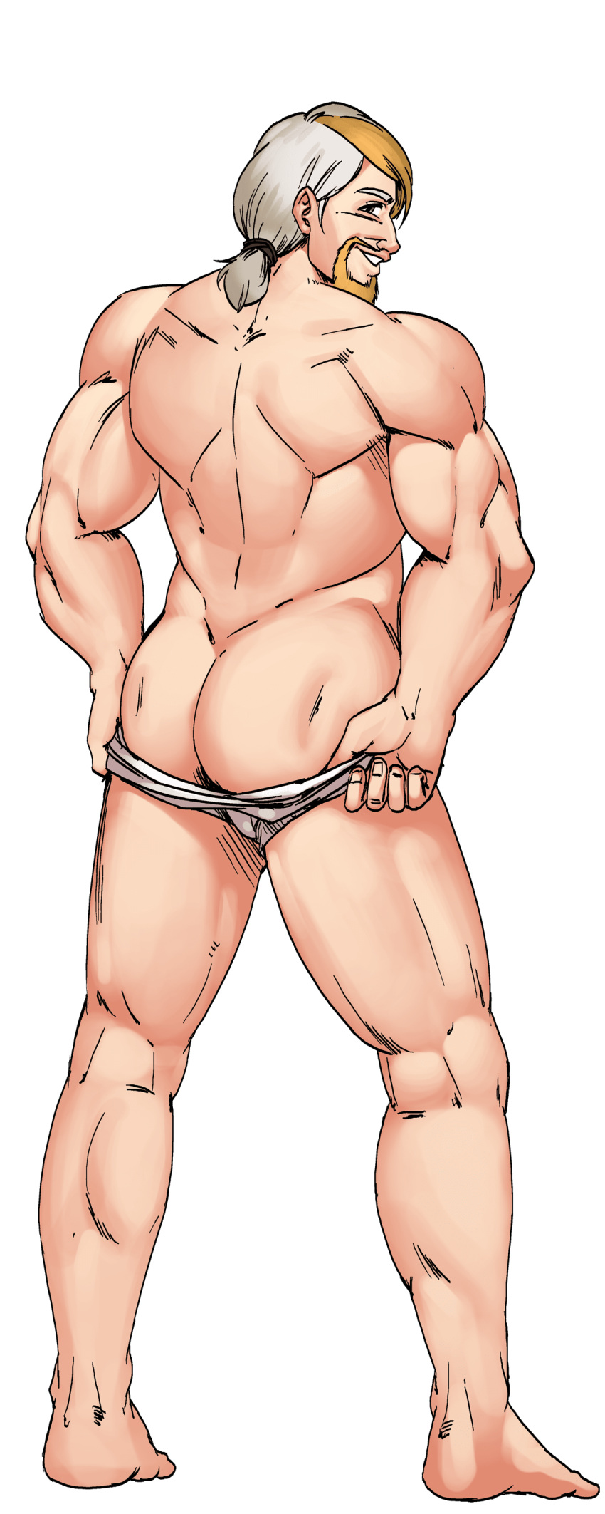 1boy gay gay_harem_(game) male pulling_down_pants pulling_underwear pulling_underwear_down showing_off yaoi