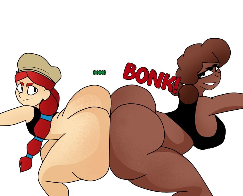 ass ass_focus ass_to_ass big_butt brawl_stars bubble_butt huge_ass huge_butt huge_cock jessie_(brawl_stars) meg_(brawl_stars)