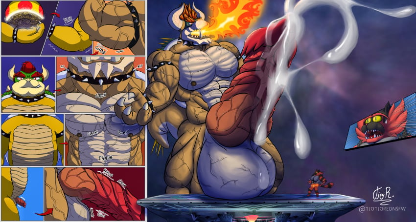 abs absurd_res alternate_version_at_source anthro arm_growth artist_name balls biceps big_balls big_muscles big_pecs big_penis bodily_fluids body_size_growth boss_battle bowser bracelet cel_shading claws clothing collar colored comic cosmic_background cum cum_drip cum_from_penis cum_version cumshot detailed_background digital_drawing_(artwork) digital_media_(artwork) dripping duo ejaculation english_text erection excessive_cum excessive_genital_fluids excessive_precum expansion explosive_orgasm felid feline fingers fire fungus fur gameplay_mechanics generation_7_pokemon genital_fluids genital_growth genitals giga_bowser giga_mushroom growth growth_lines growth_orgasm growth_sequence gui hair health_bar hi_res horn huge_balls huge_cock hyper hyper_balls hyper_genitalia hyper_penis incineroar jewelry knot koopa limb_growth macro male male/male male_only mammal mario_(series) muscle_growth muscular muscular_anthro muscular_growth muscular_male mushroom neck_growth nintendo nipples nude onomatopoeia open_mouth orgasm outside pecs penis penis_growth pokemon pokemon_(species) precum red_body red_fur red_hair scalie shaded shell signature simple_background size_difference size_transformation smile sound_effects space spiked_collar spikes super_mario_bros. super_smash_bros. surprised_expression tail teeth text thorns throbbing tiotiored torn_clothing transformation transformation_sequence vein veiny_abs veiny_arms veiny_balls veiny_knot veiny_legs veiny_muscles veiny_penis video_game_reference wet widescreen yellow_body