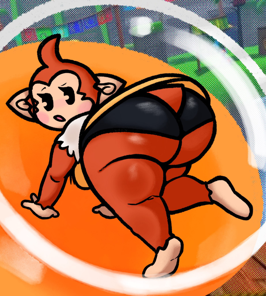 2024 big_ass bubble_butt female furry huge_ass lewdewott monkey palette_(super_monkey_ball) sega super_monkey_ball thick_thighs wide_hips