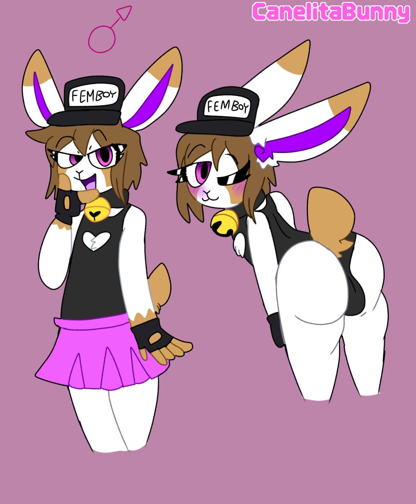 anthro ass bad_anatomy canela_(canelitabunny) canelitabunny femboy gay male male_only rabbit rule_63