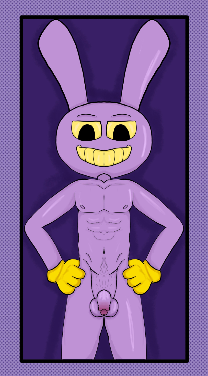 1boy jax jax_(the_amazing_digital_circus) male male_only paporn_hub penis purple_body purple_skin small_penis