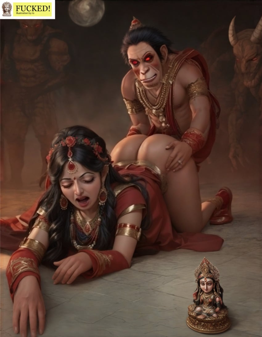 ai_generated fucked_from_behind goddess goddess_parvati hindu_mythology parvati woman