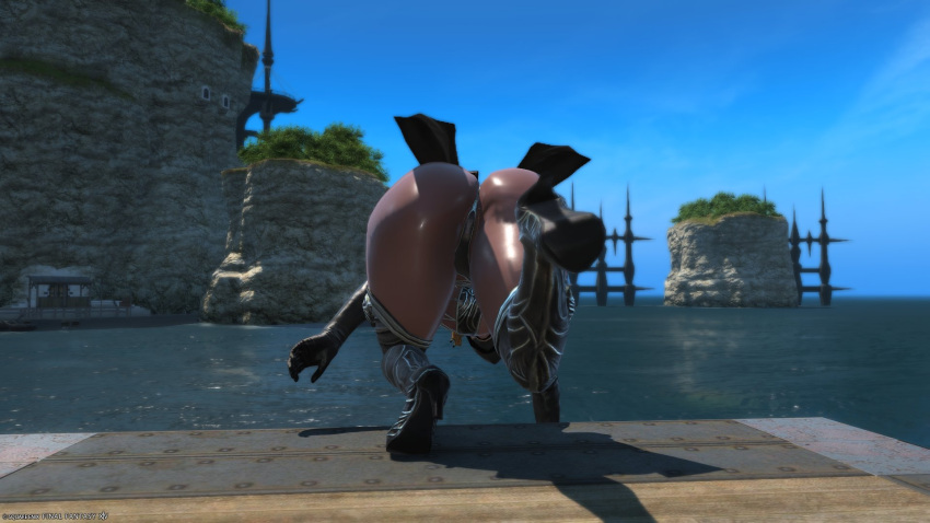 big_ass bubble_butt dark-skinned_female female final_fantasy_xiv gpose(ffxiv) huge_ass lunarartstudios_(artist) tagme thick_thighs wide_hips