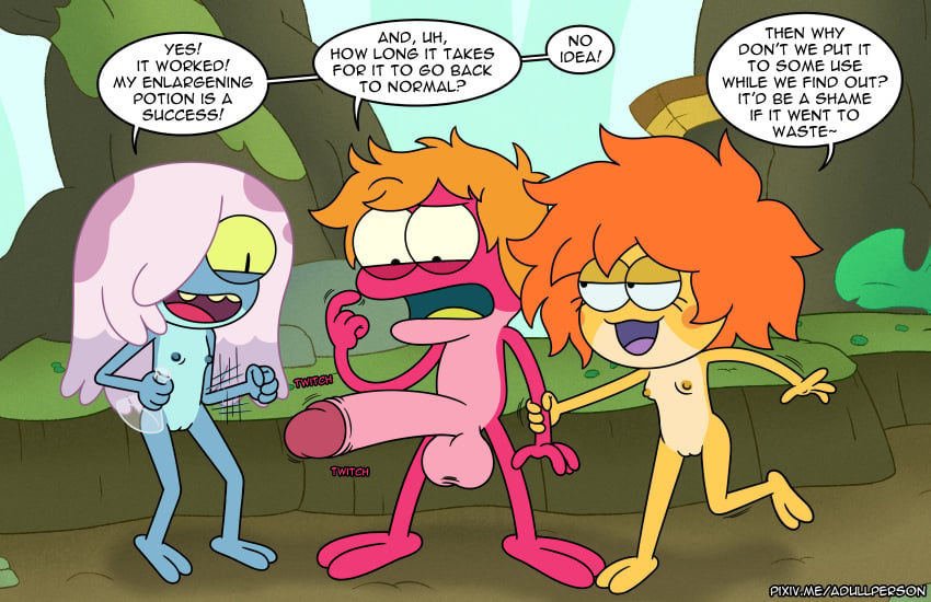 1girls 2girls adullperson amphibia amphibia_(series) anthro balls big_penis breasts clothing cub disney disney_channel humanoid_genitalia humanoid_penis hyper hyper_penis ivy_sundew maddie_flour nipples nude penis pussy sprig_plantar testicles vagina