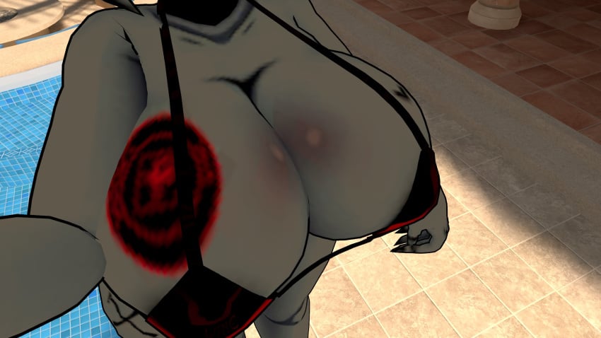 big_breasts bikini five_nights_at_freddy's five_nights_at_freddy's_2 fnaf marie_(cally3d) marie_(cryptia) marionette_(fnaf) plump_breasts satanic vrchat vrchat_avatar vrchat_media