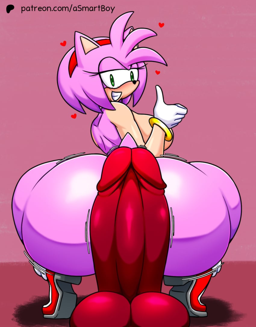 1girls amy_rose anthro asmartboy ass bedroom_eyes big_ass bottom_heavy bubble_butt crouching dat_ass dildo fat_ass female female_only half-closed_eyes hedgehog huge_ass large_ass looking_at_object looking_back massive_ass nude nude_female png sex_toy smile solo sonic_(series) sonic_the_hedgehog_(series) squatting thick_ass thick_thighs thumbs_up thunder_thighs wide_hips