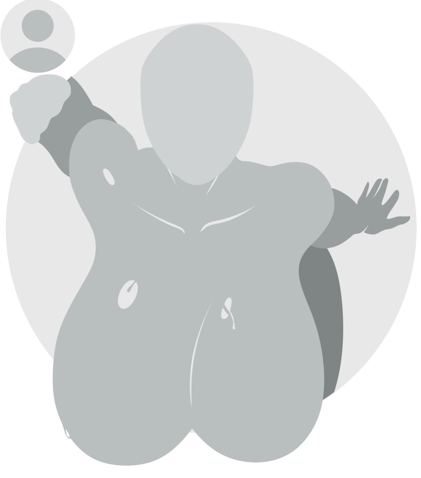 anon anonymous_female female grey_body kalxto large_breasts profile_picture simple_background solo_female