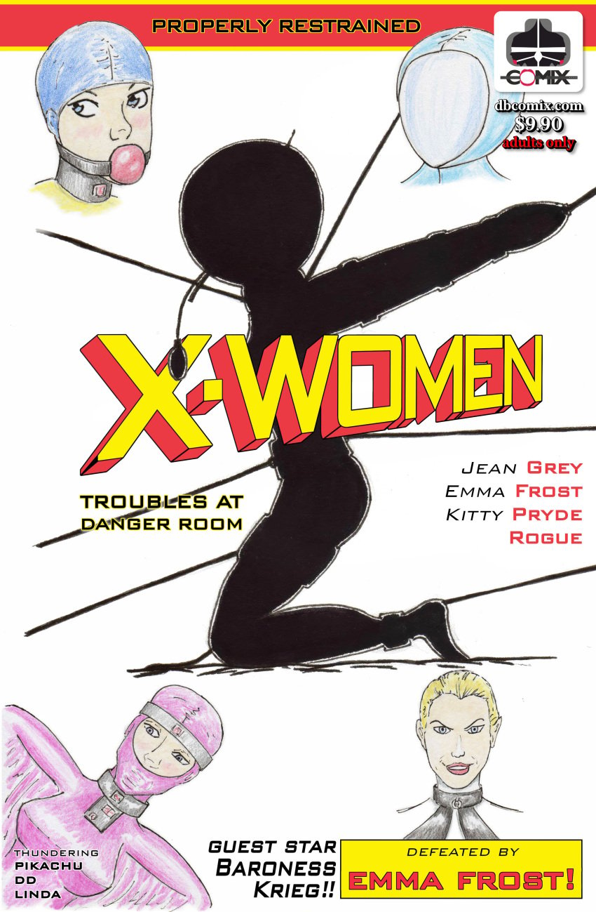 armbinder ball_hood ballhood bondage boots comic_cover correction corset cosplay cover_page damsel_in_distress dbcomix disney dominantion dominatrix emma_frost female female_only gagged helpless highheels human human_only humiliation inflatable jean_grey kitty_pryde kittypryde latex marvel parody punished restrained rogue_(x-men) rubber slave spanked superheroine thunderingpikachu training x-men