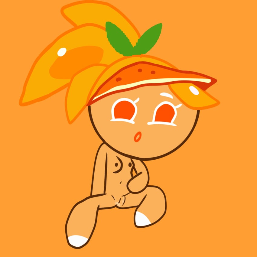 breasts cookie_run cookie_run_ovenbreak ilovecream5 orange_cookie orange_eyes orange_hair pussy pussy_juice solo_female tagme