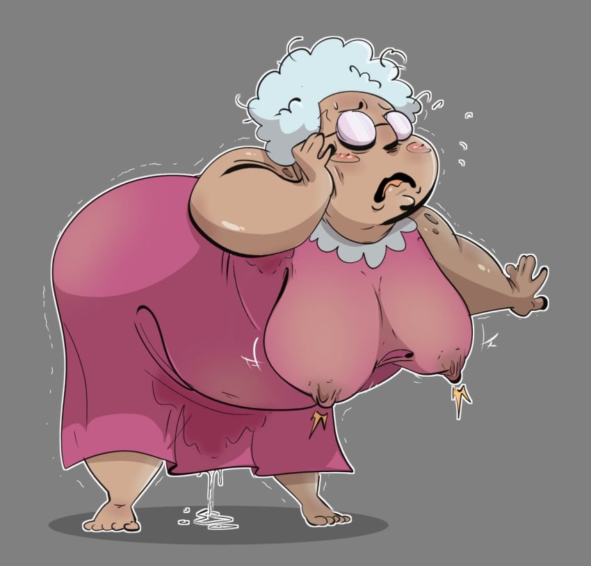 bent_over blush bush bushy_pubes cartoon_network chubby_female courage_the_cowardly_dog curly_hair ejaculation elderly_female female gilf glasses grey_hair hard_nipples human human_female jodero muriel_bagge nightgown older_female perky_nipples pointy_nipples pubes pubic_hair pussy_ejaculation pussy_juice pussy_juice_drip silhouette silhouetted_body solo squirting