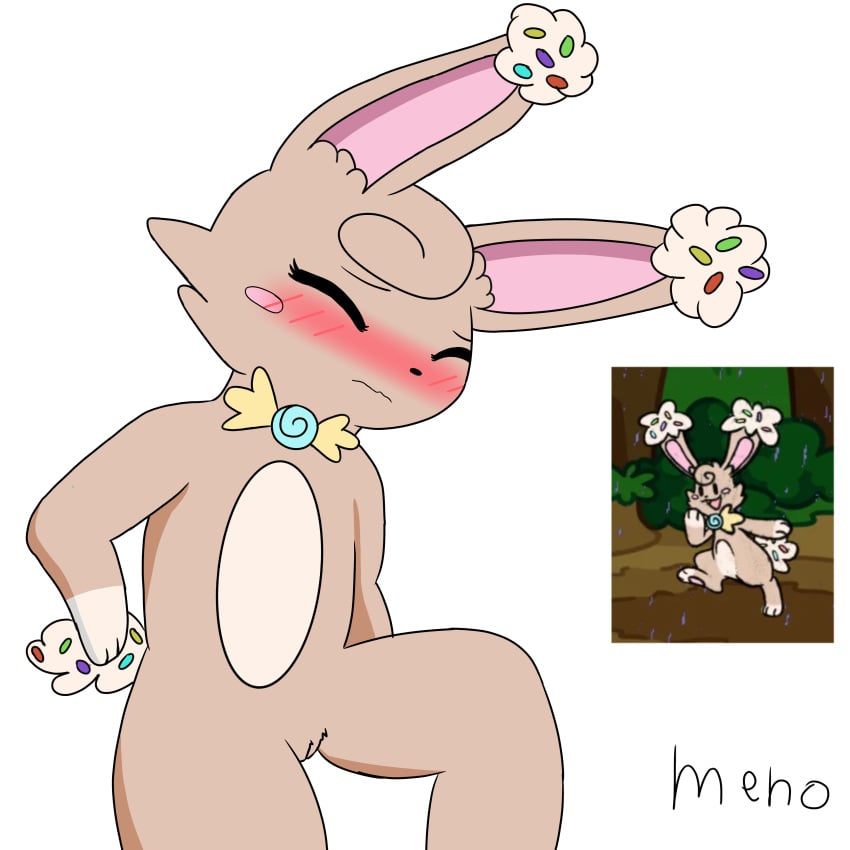 blush bunny bunny_ears bunny_girl bunnygirl bunsweet creature cum cum_inside doodle_world female first_time_sex fluffy full_body fur furry reference_image roblox roblox_game self_upload shy tagme tagme_(artist)