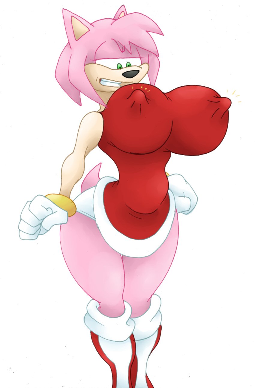 1girls amy_rose anthro ass boots bracelet breasts color dress female female_focus female_only furry gloves green_eyes hedgehog hedgehog_humanoid hips large_ass large_breasts nightmarebros nipple nipple_bulge nipples panties perky_nipples pink_fur pink_hair sega sonic_(series) sonic_the_hedgehog_(series) thick_thighs thighs underwear virus-20