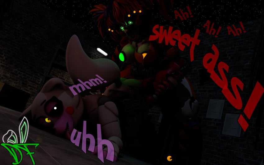 1futa 1girls 3d anal_sex big_balls big_breasts big_penis breasts dolfix female five_nights_at_freddy's fnaf futa_on_female futanari hardcore_sex mangle_(fnaf) pussy scrap_baby scrap_baby_(fnaf) sex