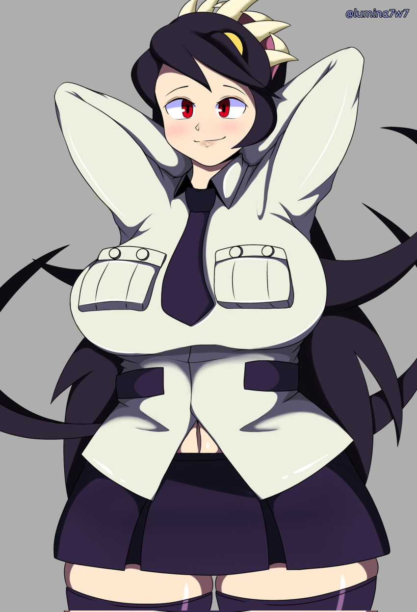 big_breasts chubby filia_(skullgirls) lumina7w7 skullgirls