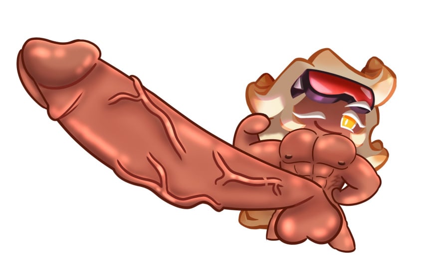 1boy abs balls butter_roll_cookie cookie_run cookie_run_cock_edit cookie_run_kingdom gachabuddies huge_balls huge_cock hyper_balls hyper_penis male male_only muscular muscular_male pecs penis self_upload solo