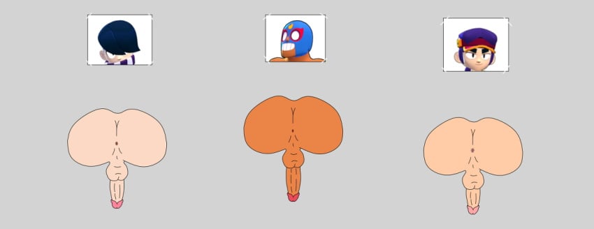 ass ass_up brawl_stars edgar el_primo_(brawl_stars) fang_(brawl_stars) gay gay_anal gay_domination gay_male gay_sex glory_hole let's_draw_for_fun male stuck stuck_in_wall through_wall uncensored uncensored_anus uncensored_penis