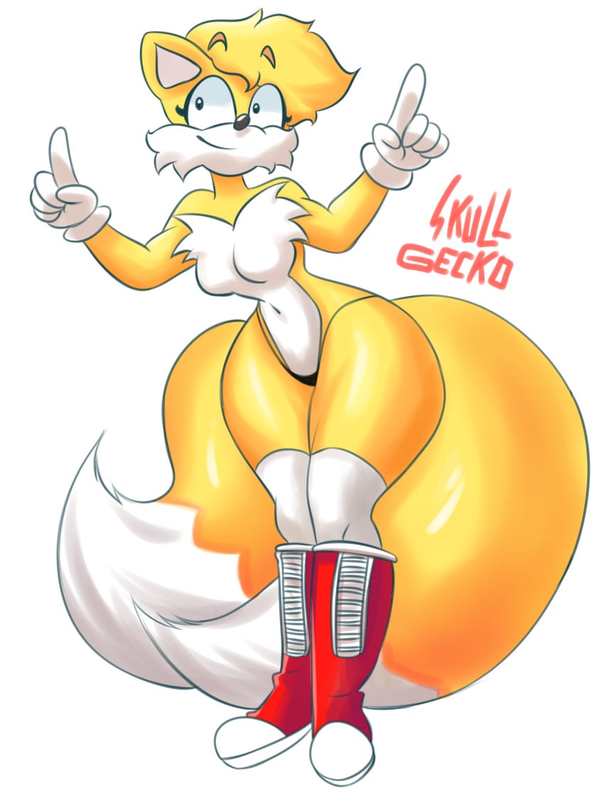 big_ass big_butt casual exposed_torso fanart female female_only footwear handwear hip_focus hips rule63 rule_63 sega self_upload skull_gecko sonic_(series) sonic_the_hedgehog_(comics) sonic_the_hedgehog_(series) tails tails_the_fox tailsko thick thick_ass thick_hips thick_legs thick_thighs