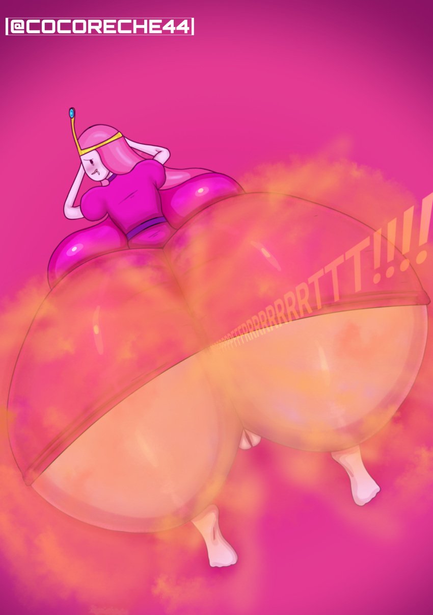 2024 adventure_time ass ass_bigger_than_breasts ass_bigger_than_head ass_bigger_than_torso ass_focus cartoon_network cocoreche dumptruck_ass dumptruck_butt enormous_fart fart fart_fetish farting fat_ass fat_butt fetish gigantic_ass gigantic_butt huge_ass huge_butt large_ass large_breasts pink_body princess_bubblegum pussy self_upload simple_background tagme thick_ass