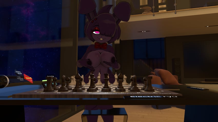 1girls 3d 3d_(artwork) big_breasts bonfie chess electric_ryu fazclaire's_nightclub female fnia vrchat vrchat_avatar