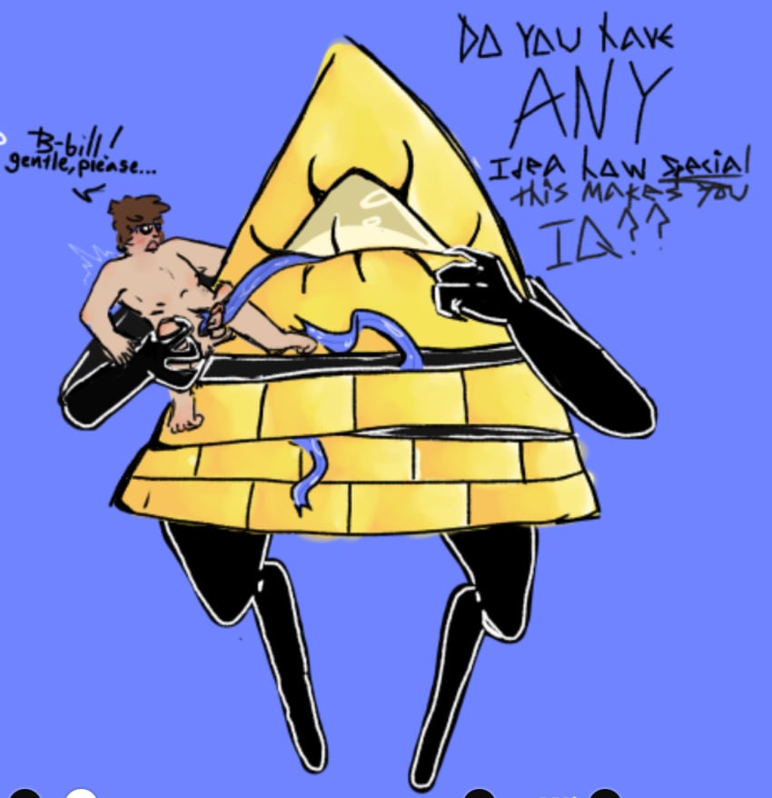 bill_cipher gay gay_sex holding monster_fucker stanford_pines tongue