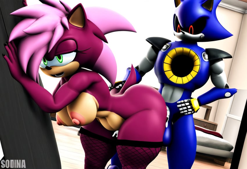 3d ai_generated ass breasts metal_sonic penis sex sonia_the_hedgehog sonic_(series) sonic_the_hedgehog_(series) straight