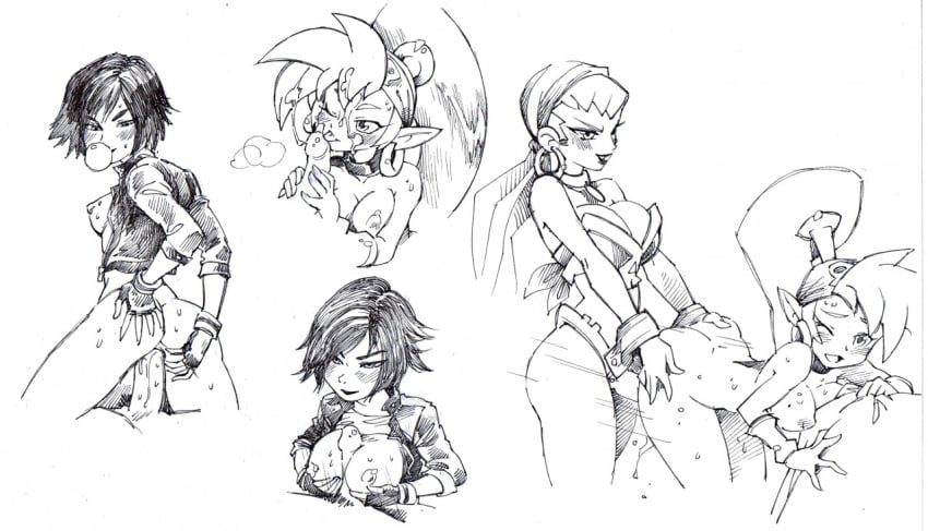 anal big_hero_6 disney fellatio female gogo_tomago male marvel monochrome nipples oral paizuri penis risky_boots sex shantae shantae_(character) sketch straight straight_hair strap-on twistedterra unseen_male_face yuri