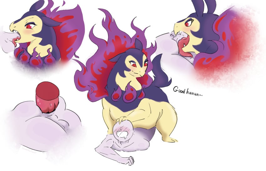 anal anal_sex ball_lick balls bulge dominant dominant_feral dominant_male duo fellatio feral generation_2_pokemon generation_8_pokemon genitals hi_res hisuian_form hisuian_typhlosion human human_on_feral humanoid interspecies lavenderscent licking looking_at_another male male/male mammal nintendo oral penetration penile penis penis_lick pokemon pokemon_(species) regional_form_(pokemon) sex submissive submissive_male tongue tongue_wrap unnamed_character zoophilia