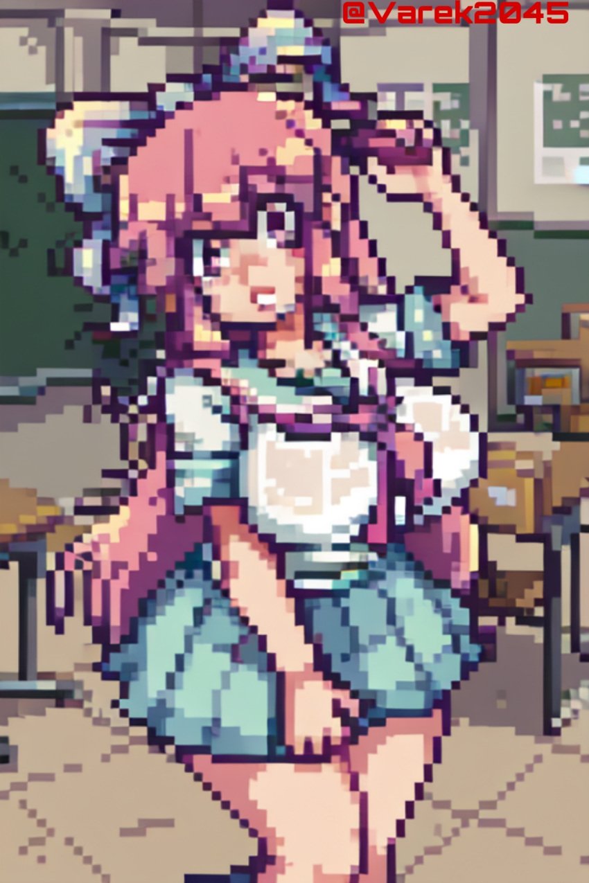 ai_generated disney female giffany gravity_falls pixel pixel_(artwork) pixel_art school school_uniform schoolgirl varek_daemonium_(artist)