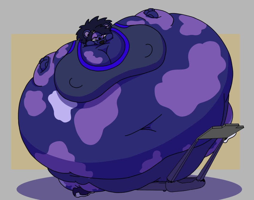 big_breasts blueberry_inflation breasts cleavage cowpenz female furry huge_breasts inflation thick_thighs wide_hips