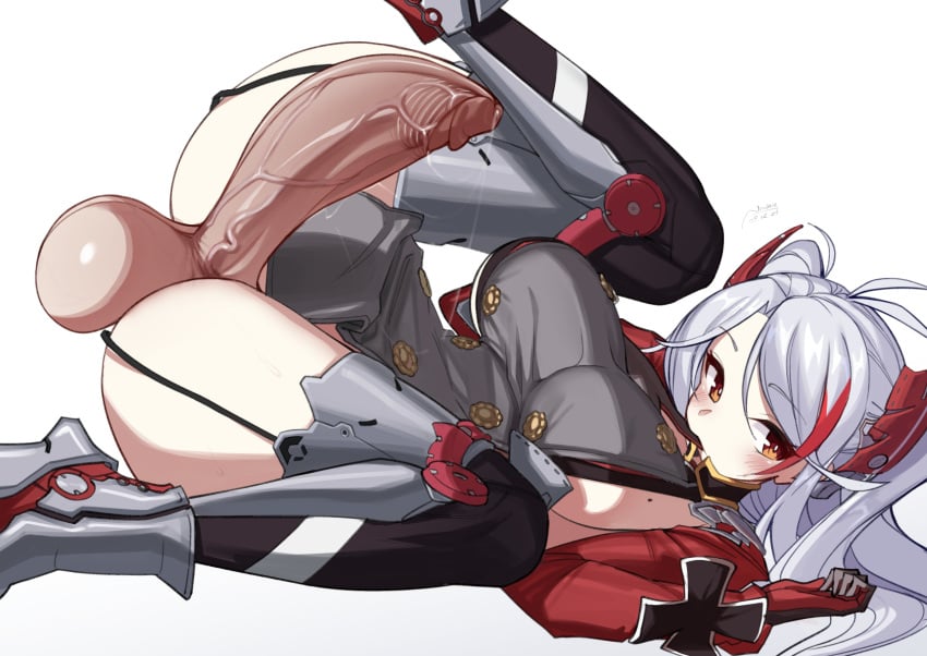 1futa azur_lane beauty_mark big_ass big_balls big_breasts big_cock big_penis blush blush_lines clothed clothed_futanari clothing dripping dripping_precum futa_only futanari hair hair_ornament hair_streak large_balls large_breasts large_cock large_penis laying_down laying_on_back leaking leaking_precum legs_apart legs_over_head legs_spread legs_up light-skinned_futanari light_skin long_hair looking_at_viewer mole mole_on_breast nnilaee precum precum_drip precum_on_penis precum_string prinz_eugen_(azur_lane) red_hair sideboob smooth_balls smooth_skin solo solo_futa spread_legs spreading thick_penis thick_thighs thigh_highs thighhighs thighs tight_clothing twintails two_tone_hair vein veins veiny veiny_penis white_hair