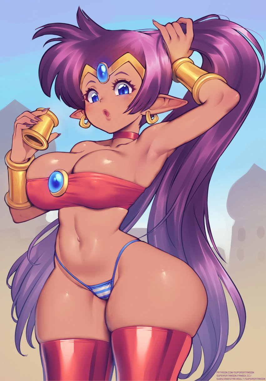 female female_only purple_hair shantae shantae_(character) supersatanson tagme