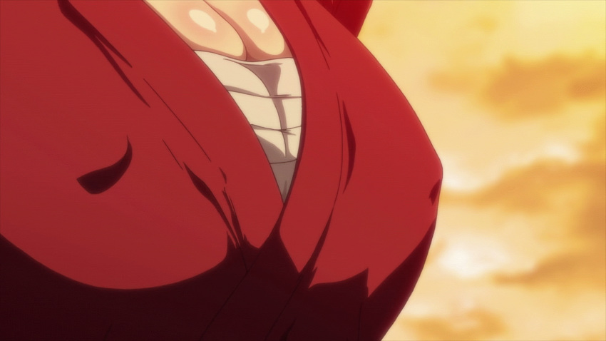 animated bandage breast_expansion breasts cleavage erect_nipples erect_nipples_under_clothes female hoods_entertainment huge_breasts kaneko_hiraku large_breasts large_nipples manyuu_chifusa manyuu_hikenchou nipple_bulge nipple_erection nipples pokies sarashi screencap tight yukata