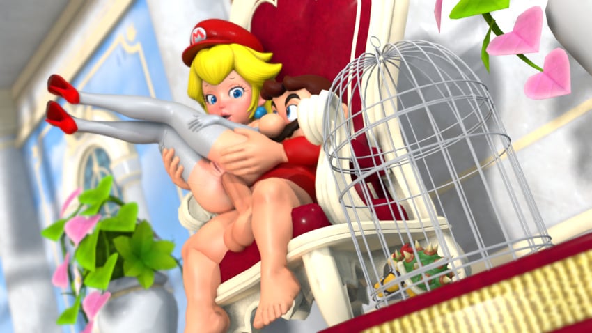 1boy 1boy1girl 1girls 3d 3d_(artwork) anal anal_sex anus big_ass big_balls big_penis blender bowser canon_couple carrying carrying_partner chair couple cuck cuckold cuckolding cum cum_in_ass cum_in_pussy cum_inside earrings female heels holding_partner lifting_person light-skinned_female light-skinned_male long_gloves male mario mario_(series) nintendo nude nude_female nude_male partially_clothed penetration penis penis_in_ass princess_peach reverse_cowgirl_position romantic romantic_couple royalty self_upload sex sitting thepimp4565 thighhighs thighs throne throne_room throne_sex vagina