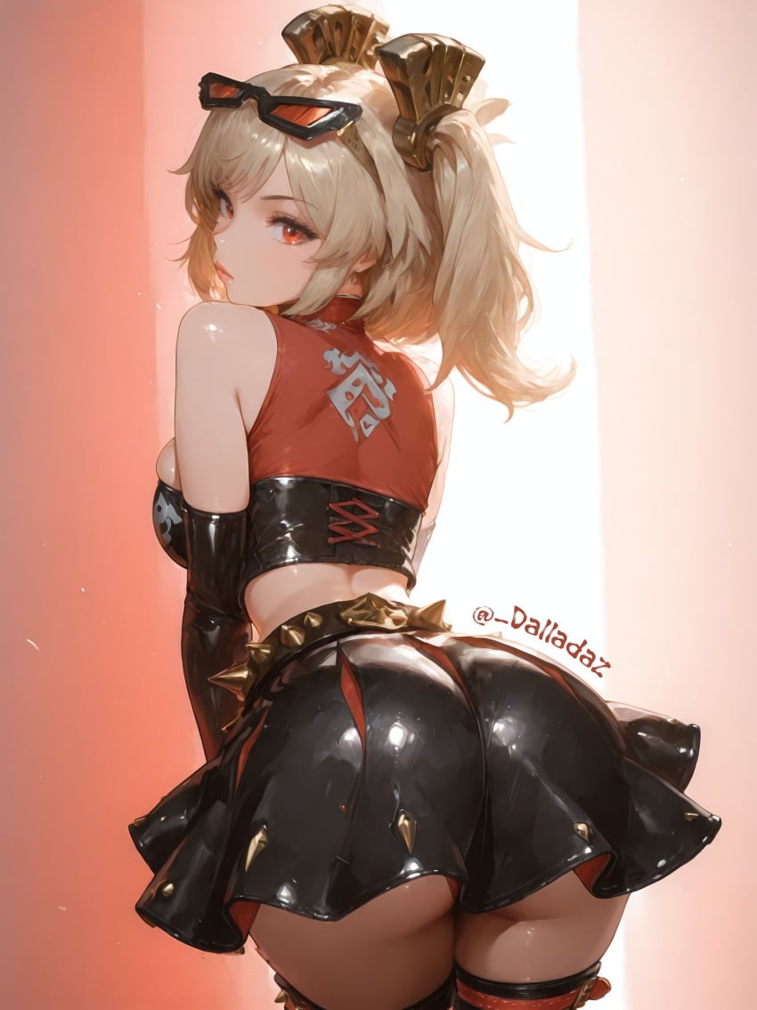 1girls ai_generated ass_focus burnice_white solo zenless_zone_zero