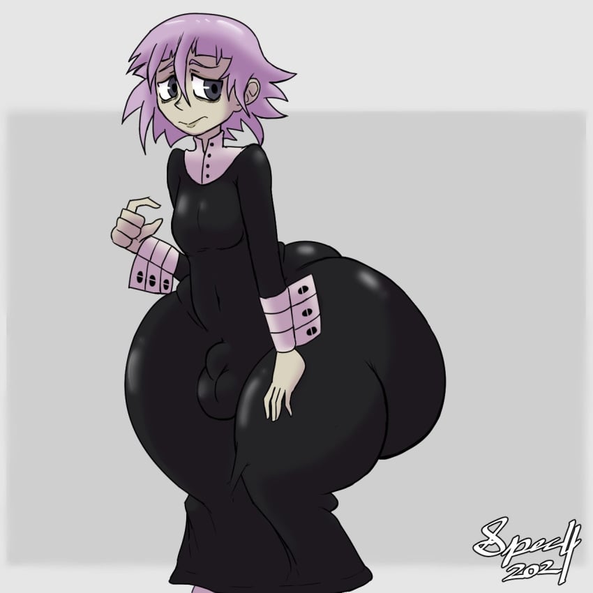 1boy ass big_ass big_butt bulge crona_(soul_eater) fat_ass femboy huge_ass huge_butt large_ass male_focus male_only pink_eyes pink_hair short_hair solo solo_femboy solo_focus solo_male soul_eater specnsfw thick thick_ass thick_thighs thighs wide_hips