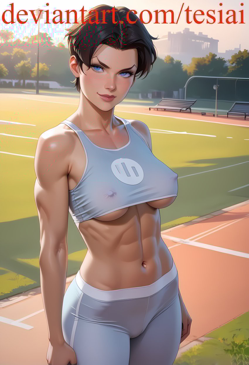 abs ai_generated alien alien_girl anissa ass big_ass big_breasts breasts invincible invincible_(comics) muscular muscular_female tesiai thick_thighs thunder_thighs viltrumite wide_hips