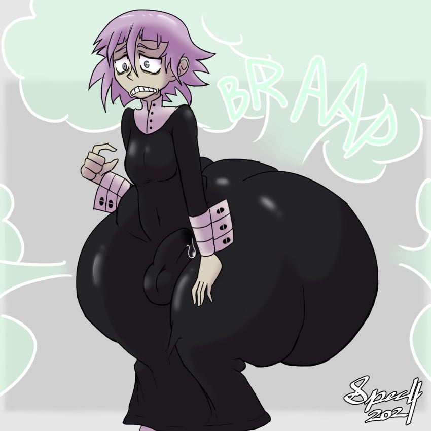 1boy ass ass_expansion big_ass big_butt bulge crona_(soul_eater) expansion fart fart_cloud fart_fetish farting fat_ass femboy gigantic_ass huge_ass huge_butt hyper hyper_ass large_ass male_focus male_only pink_eyes pink_hair short_hair solo solo_femboy solo_focus solo_male soul_eater specnsfw thick thick_ass thick_thighs thighs tongue tongue_out wide_hips