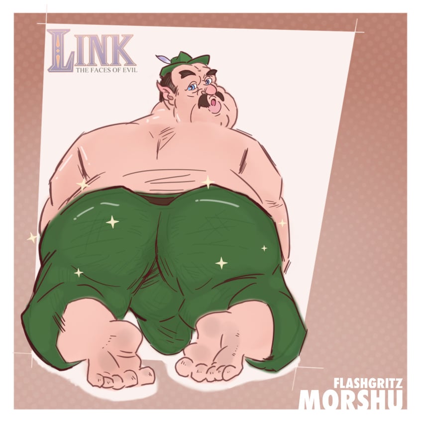 ass barefoot blue_eyes brown_hair butt_focus cd-i chubby chubby_male dirty_feet elf elf_ears fat_ass fat_butt fat_man feet flashgritz fully_clothed glistening glistening_ass glitter green_pants male male_only morshu moustache obese obese_male pants pointy_ears round_ass round_butt shopkeeper solo solo_focus solo_male the_legend_of_zelda the_legend_of_zelda_(cd-i) ugly_bastard ugly_man