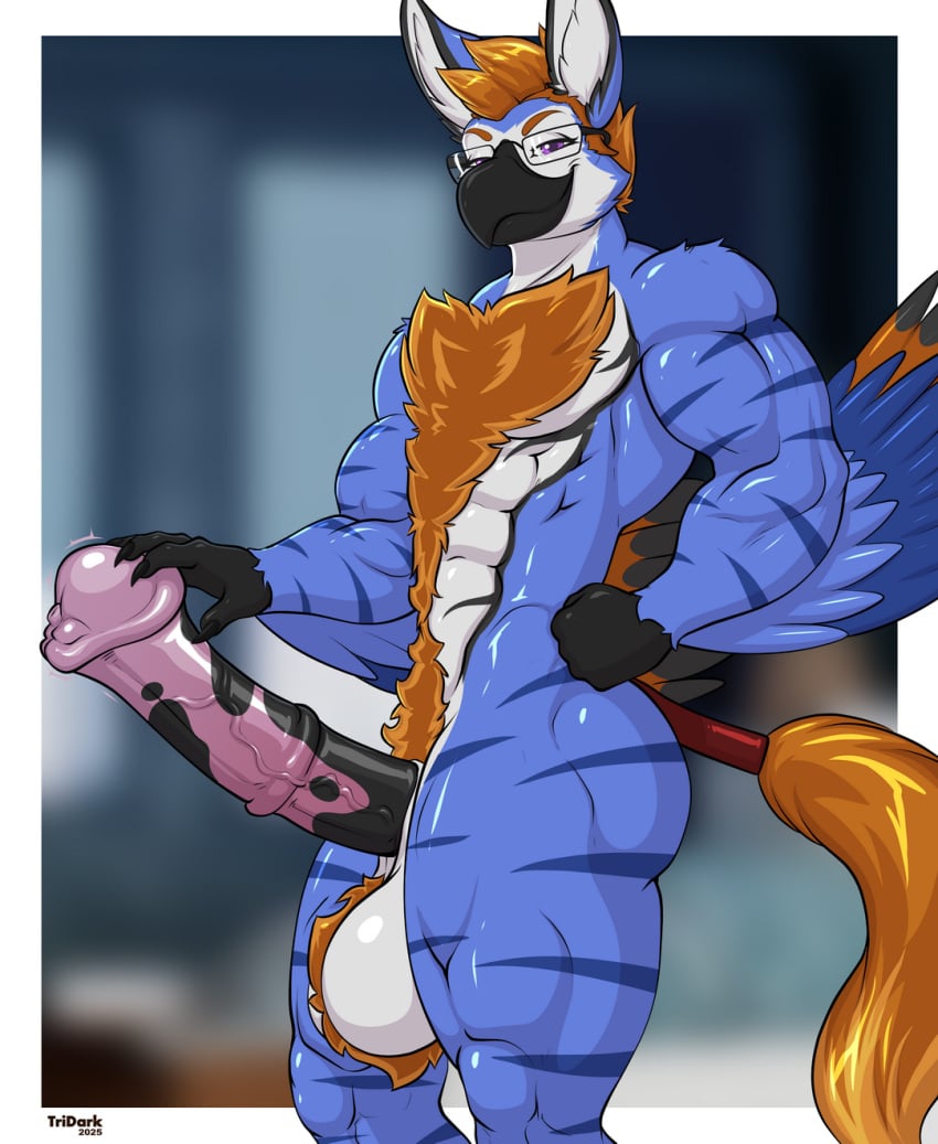 2020s 2025 abs accessories_only accessory animal_genitalia animal_penis anthro anthro_male anthro_only arm_markings armpit arms_down avian avian_male balls beak biceps big_balls big_beak big_ears big_penis big_tail black_beak black_claws black_hands blue_arms blue_butt blue_ears blue_feathers blue_legs blue_markings blue_wings blurred_background body_markings breastplate brown_eyebrows brown_fur brown_hair brown_sheath brown_tail brown_tuft buff cheek_tuft chest_fur chest_hair clenched_fist closed_hand closed_smile collarbone comission completely_nude completely_nude_anthro completely_nude_male countershade_balls countershade_ears countershade_snout countershading digital_media_(artwork) ear ear_tuft ears_up erect_penis erection excessive_chest_hair fit fit_male furry furry_focus furry_male furry_only genitalia glistening_hair glistening_penis half-closed_eyes hand_on_glans hand_on_hip hand_on_penis hi_res horse_tail horsecock horsecock_on_humanoid huge_cock humanoid hybrid indoors kairos long_penis long_tail long_wings looking_at_viewer male male_focus male_only multicolored_wings muscular_anthro muscular_legs muscular_male non-mammal_balls non-mammal_penis nude nude_anthro nude_male open_eyes pecs penis presenting_penis pubes pubic_hair sheath short_hair shoulder_tuft smile smiling_at_viewer smooth_balls smooth_penis smooth_tail solo solo_male standing tail tailwag three-quarter_portrait three-quarter_view three-tone_body three-tone_fur tridark two-tone_penis veiny_penis watermark white_border