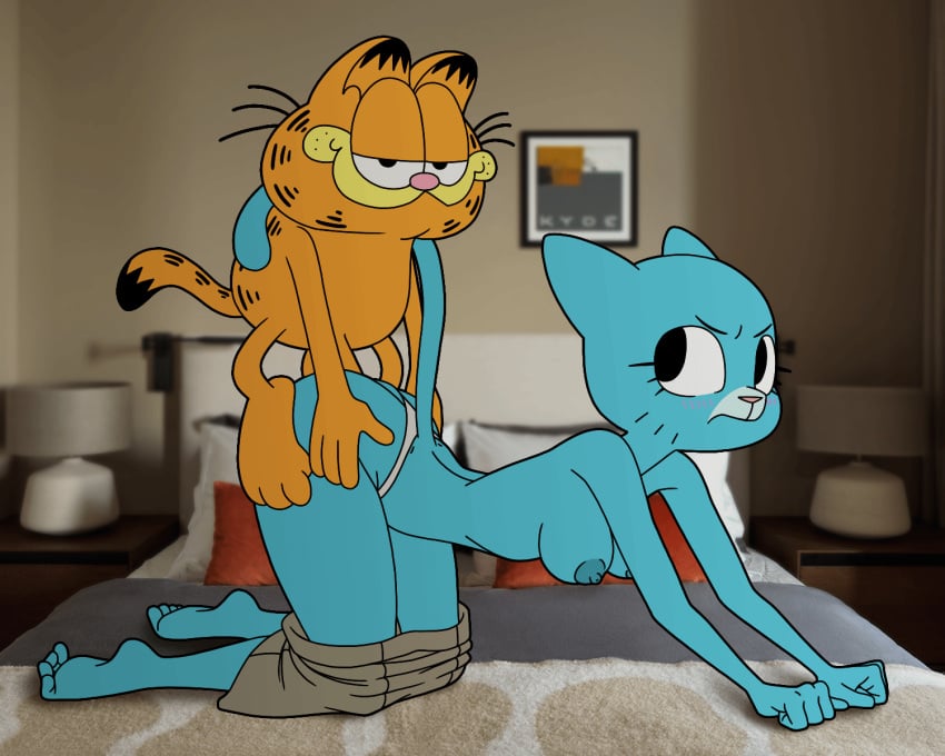 2d 2d_animation alternate_version_available animated areolae breasts cartoon_network feline furry garfield_(series) garfield_the_cat kyde loop male/female nicole_watterson nipples paramount_pictures paws,_inc. penis sex straight the_amazing_world_of_gumball warner_brothers