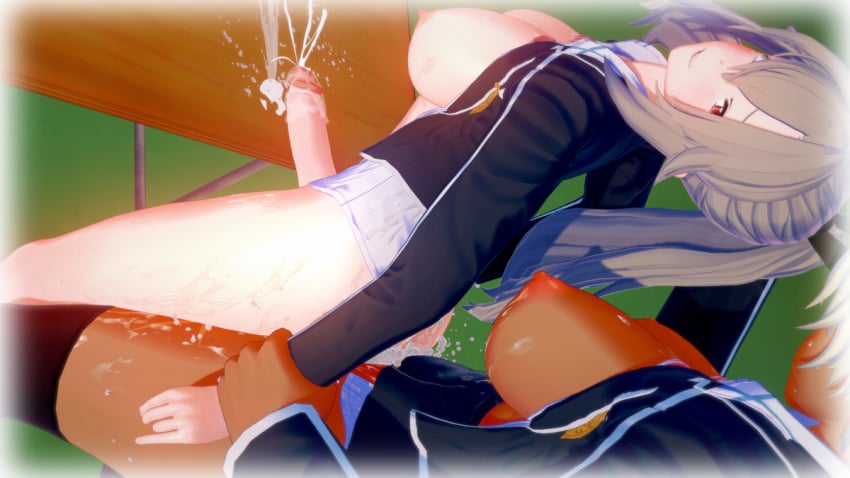 3d ahe_gao anal anal_sex balls big_breasts big_penis comic cum cum_all_over cum_in_ass cum_inside cumshot dark-skinned_futanari ejaculation eydis_synthesis_ten fantasizing from_behind futa_on_futa futa_sans_pussy futanari grabbing grabbing_from_behind koikatsu lovac22 nipples orgasm penetration penis raw_sex school_uniform schoolgirl self_upload shemale sweat sweating sword_art_online testicles text white_hair