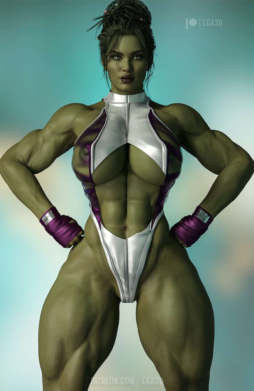 1girls 3d abs ass big_ass big_breasts breasts cd_projekt_red cga3d cosplay crossover crossover_cosplay curvy curvy_female cyberpunk_2077 erotichris female female_only fusion fusion_character green_eyes green_hair green_lipstick green_skin hi_res hulk_(series) large_breasts long_hair looking_at_viewer marvel marvel_comics midriff muscular muscular_female onesie panam_palmer patreon_username pixiv_username she-hulk she-hulk_(cosplay) solo straight_hair thick_thighs twitter_username voluptuous voluptuous_female wide_hips