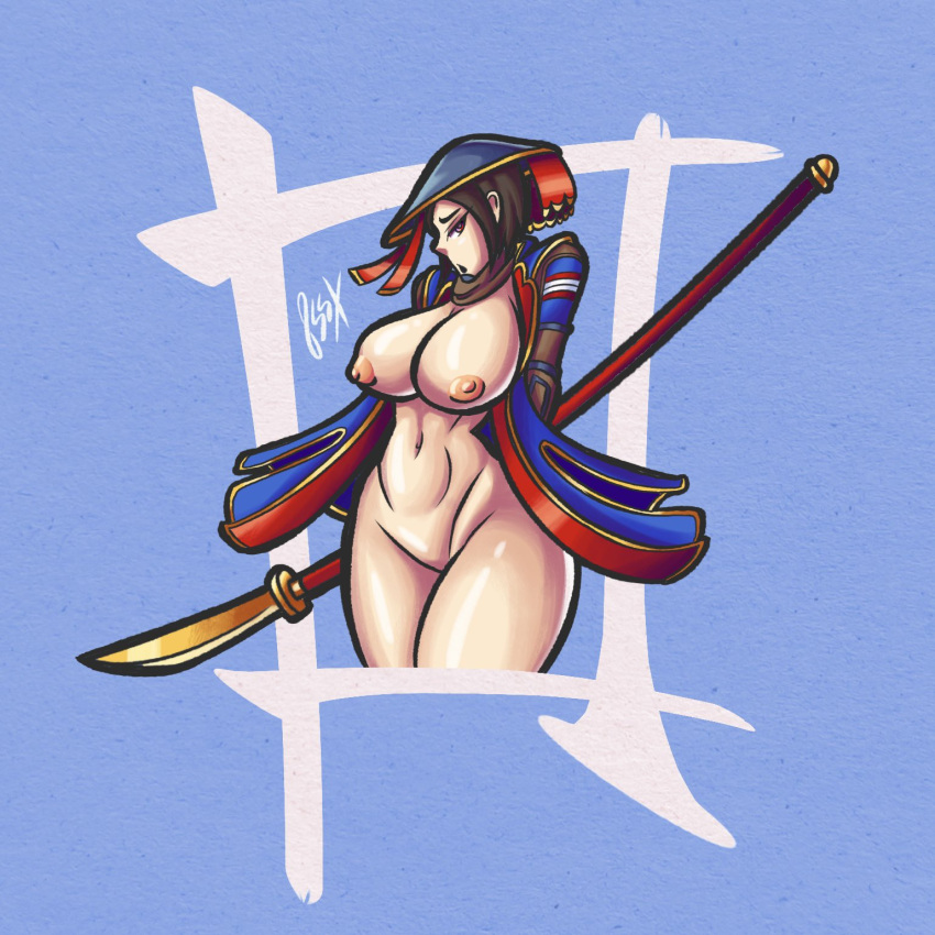 1girls big_breasts female for_honor nobushi tagme weapon