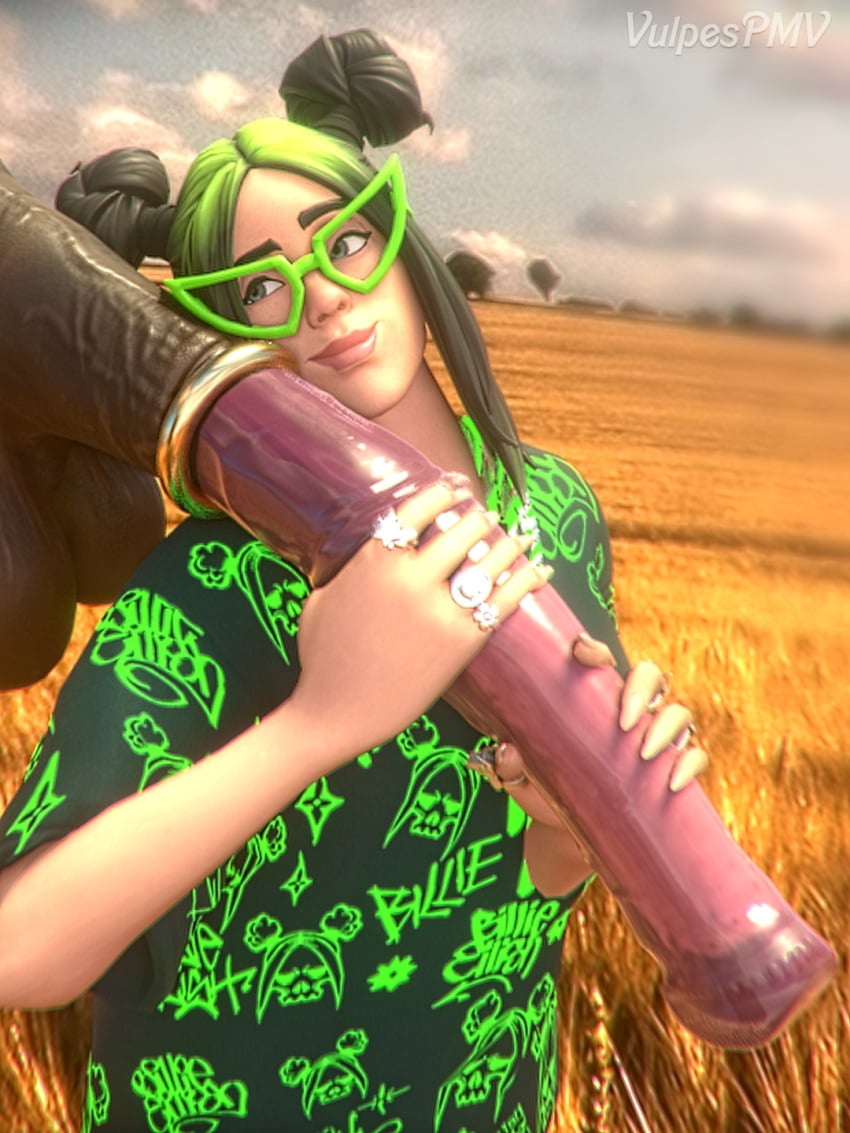 1boy 1girls 3d animal_penis artist_name balls ballsack bestiality billie_eilish billie_eilish_(fortnite) clothed cock_ring_(decorative) cock_worship disembodied_penis equine_penis erection farm farmgirl female female_focus feral fortnite fortnite:_battle_royale glasses green_hair handjob horse horsecock human male married married_couple married_to_feral married_to_penis married_woman medial_ring partial_male penis ring_(jewelry) scrotum smile smiling smiling_at_partner straight testicles veiny_penis vulpespmv zoophilia