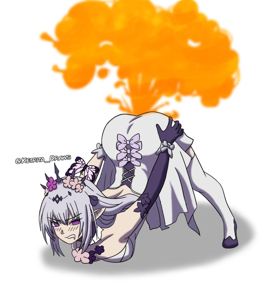 castorice_(honkai:_star_rail) fart fart_cloud fart_fetish farting head_down_ass_up honkai:_star_rail ketrita